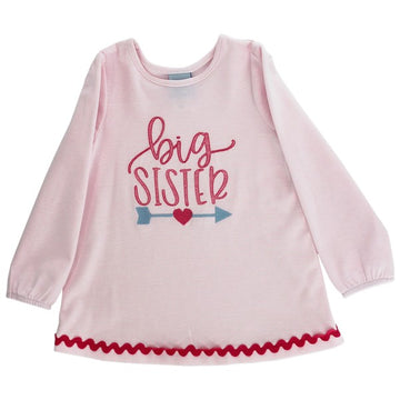 Knit Stripe Big Sister Long Sleeve Tee