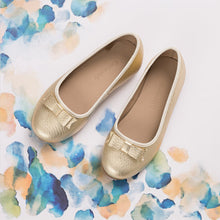 Load image into Gallery viewer, Elephantito Camille Flats Gold