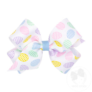 Grosgrain Easter Egg Printed Bows