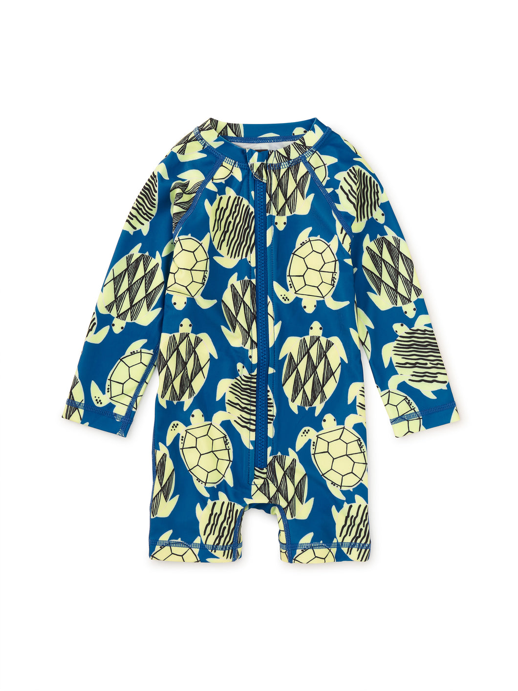 Tiled Turtles Rash Guard Baby Swimsuit