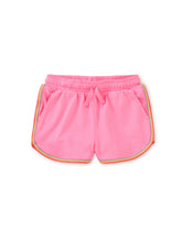 Load image into Gallery viewer, Sachet Pink Rainbow Binding Track Shorts