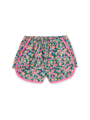 Orchid Ditsy Wooven Dolphin Shorts