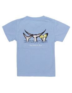 Baby Fish Out of Water Short Sleeve Blue Tee