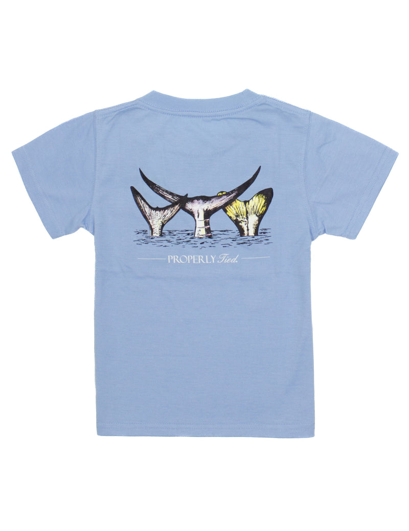 Baby Fish Out of Water Short Sleeve Blue Tee