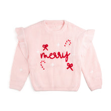 Load image into Gallery viewer, Coquette Merry Christmas Knit Sweater - Kids Clothing
