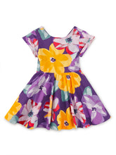 Load image into Gallery viewer, Large Tropical Floral Button Back Skirted Dress