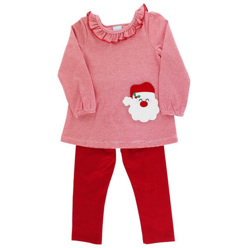 Girls Santa Tunic Pant Set