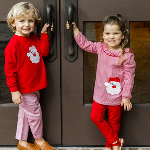 Girls Santa Tunic Pant Set