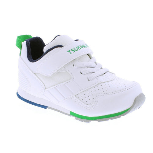 Tsukihoshi White & Green Racer Sneakers