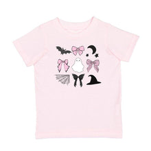 Load image into Gallery viewer, Spooky Coquette Halloween Short Sleeve T-Shirt Kids Clothing