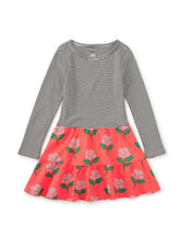 Load image into Gallery viewer, Winter Camellia Tiered Skirted Twirl Dress