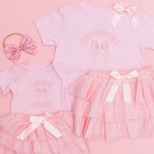 Load image into Gallery viewer, Ballet Bow Tiered Tutu - Kids Dress Up Skirt - Coquette