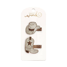 Load image into Gallery viewer, Cowgirl Cutie Clip Set - Western - Fall - Hair Clips
