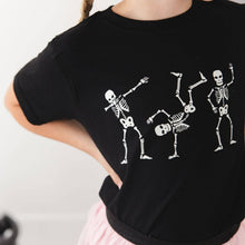 Load image into Gallery viewer, Glow In The Dark Silly Skelly Halloween Short Sleeve T-Shirt