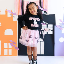 Load image into Gallery viewer, Spooky Babe Sequin Halloween Tutu Skirt - Kids Clothing