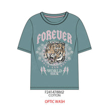 Load image into Gallery viewer, Forever World Tour Tiger Graphic T-shirt - TWEEN GIRLS