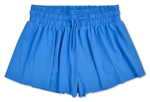 BRIGHT BLUE BUTTERFLY SHORTS (MEDIUM (10-12))