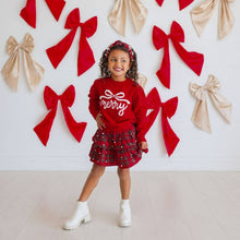 Load image into Gallery viewer, Merry Bow Christmas Sweater - Kids Clothing - Holiday