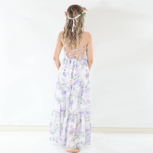 Savannah Girls Lilac Maxi Dress