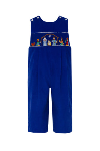 Royal Blue Corduroy Nativity Boy's Jon Jon