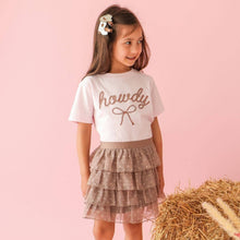 Load image into Gallery viewer, Howdy Darling Western Short Sleeve T-Shirt - Kids Clothing
