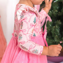 Load image into Gallery viewer, Nutcracker Trellis Christmas Long Sleeve Tutu Dress - Kids