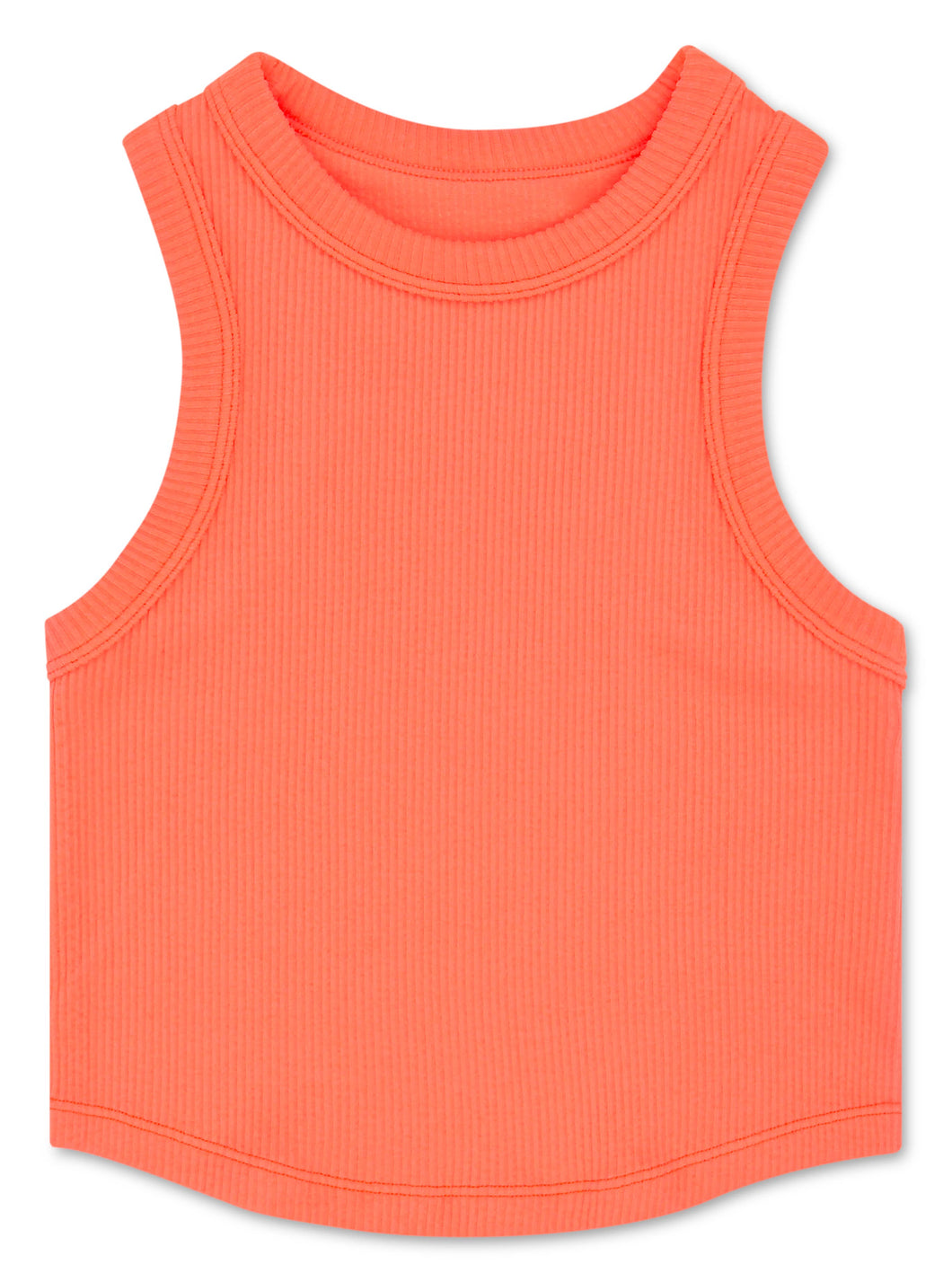 DEEP ORANGE CROPPED RACER BACK TOP (MED/LG)