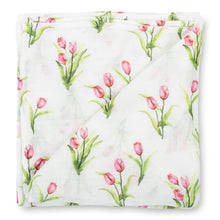 Load image into Gallery viewer, Tulip Garden Baby Swaddle Blanket