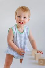 Load image into Gallery viewer, Patton Play Bubble Buckhead Blue Stripe with Grace Bay Green