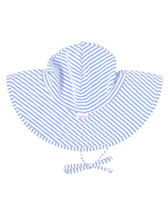 Kids Periwinkle Blue Seersucker Swim Hat