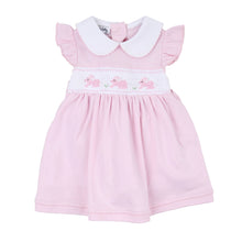 Load image into Gallery viewer, Pastel Bunny Classics Smocked Collared  Flutters Dress Set