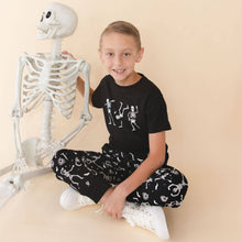 Load image into Gallery viewer, Glow In The Dark Silly Skelly Halloween Short Sleeve T-Shirt