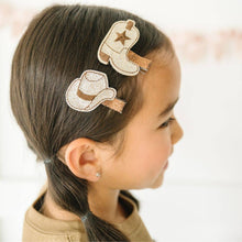 Load image into Gallery viewer, Cowgirl Cutie Clip Set - Western - Fall - Hair Clips