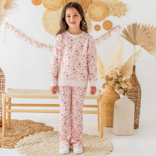 Load image into Gallery viewer, Berry Floral Flare Legging - Kids Boutique Clothing - Fall
