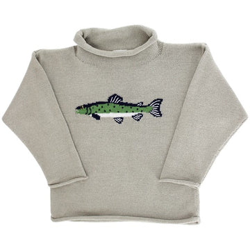 Roll Neck Sweater Trout on Stone