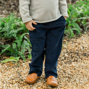 Navy Corduroy Charlie Pull on Pants