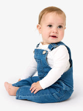 Load image into Gallery viewer, Boys Medium Wash Stretch Denim Overalls