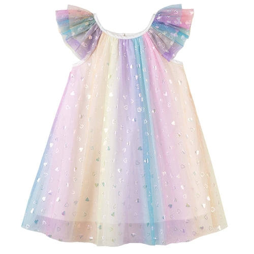 Rainbow Sparkle Twirl Dress