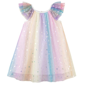 Rainbow Sparkle Twirl Dress