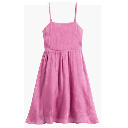 Tween Shimmer Crinkle Babydoll Party Dress