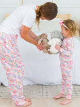 Load image into Gallery viewer, Toddler Girls Bunny and Friends Bamboo Viscose Ruffle Long Sleeve Pajama Set