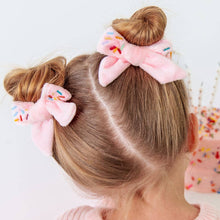 Load image into Gallery viewer, Sprinkle Bow Clip Set - Birthday Hair Clips - Kids