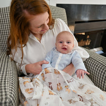 Load image into Gallery viewer, Woof Woof Baby Swaddle Blanket