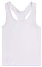 Load image into Gallery viewer, White Ribbed Racerback Tank Top