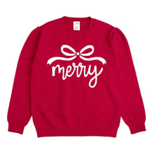 Load image into Gallery viewer, Merry Bow Christmas Women's Sweater - Mommy and Me