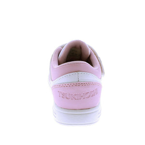 Tsukihoshi Pink & White Court Sneakers