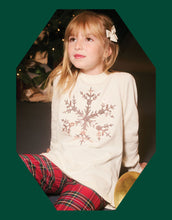 Load image into Gallery viewer, Ivory Snowflake Pull Over Sweater Tunic