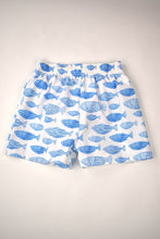 Load image into Gallery viewer, Blue Fish Swim Trunks