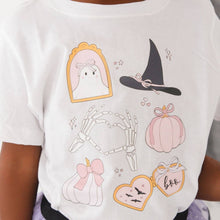 Load image into Gallery viewer, Spooky Girlie Halloween Short Sleeve T-Shirt - Girls Clothes