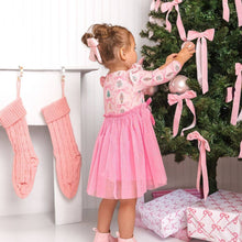 Load image into Gallery viewer, Nutcracker Trellis Christmas Long Sleeve Tutu Dress - Kids